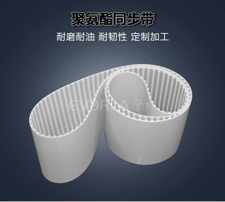 <b>白色PU同步帶耐磨耐油食品行業(yè)機(jī)械設(shè)備高效傳動帶廠家直發(fā)</b>