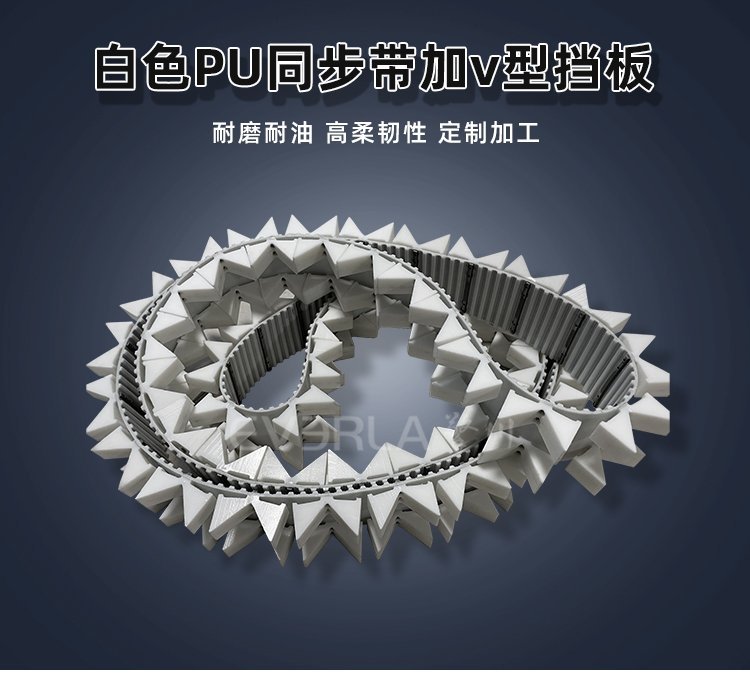 自動(dòng)化生產(chǎn)線優(yōu)選！PU 同步帶 V 型擋板，高效定位更可靠
